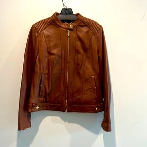 Cole Haan Lambskin Leather Jacket